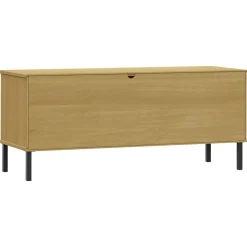 Zapatero Mieles 6 compartimentos madera de pino natural 45x106x35 cm