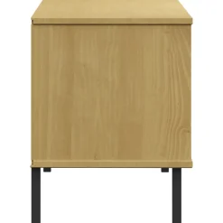 Zapatero Mieles 6 compartimentos madera de pino natural 45x106x35 cm