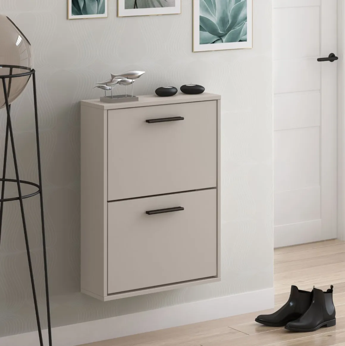 Zapatero New Aura 2 puertas abatibles 73x54x18 cm