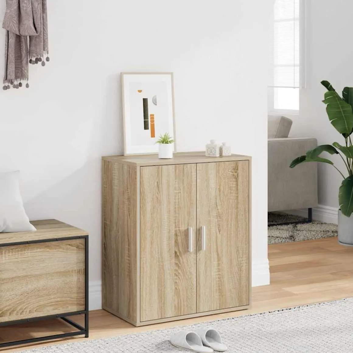 Zapatero NordicClean 5 armario + 4 estantes 70x60x35 cm