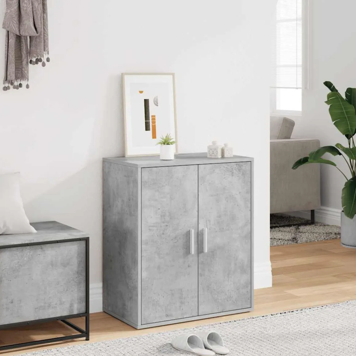 Zapatero NordicClean 5 armario + 4 estantes 70x60x35 cm