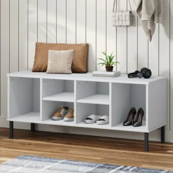 Zapatero Oslo 6 compartimentos madera 45x106x35 cm