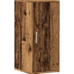 Zapatero Rustie con puerta + 5 compartimentos madera 70x32x35 cm