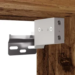 Zapatero Rustie con puerta + 5 compartimentos madera 70x32x35 cm