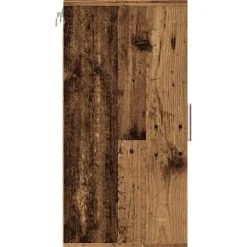 Zapatero Rustie con puerta + 5 compartimentos madera 70x32x35 cm